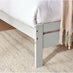 Declan Light Grey Solid Pine Double Bed Frame