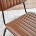 Penrose Oak Round Dining Table & 4 Tan Delta Chairs