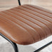 Penrose Black Round Dining Table & 4 Tan Delta Chairs