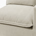 Echo Cream Linen-Look Fabric 3 Seater Modular Chaise Sofa