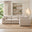 Echo Cream Linen-Look Fabric 3 Seater Modular Corner Sofa
