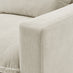 Echo Cream Linen-Look Fabric 5 Seater L-Shaped Modular Corner Sofa