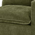 Echo Green Linen-Look Fabric 5 Seater L-Shaped Modular Corner Sofa