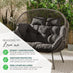Beige Indoor / Outdoor Rattan Double Egg Chair Seat