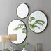 Emma Black Small Round Wall Mirror 60cm