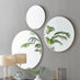 Emma White Large Round Wall Mirror 100cm