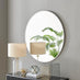 Emma White Large Round Wall Mirror 100cm