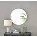 Emma White Round Wall Mirror 80cm