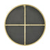 Emma Black Small Round Wall Mirror 60cm