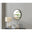 Emma Black Small Round Wall Mirror 60cm
