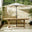 Hamburg Wood 6-8 Seat Extending Oval Garden Dining Table