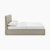 Hayden Taupe Velvet Ottoman King Size Bed Frame