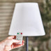 Helia Cream & Black Solar Outdoor Floor Light