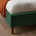 Hana Green Recycled Fabric King Bed Frame