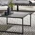 Hydra Black Metal & Green 5 Seat Garden Corner Sofa Set