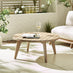 Iko Wood & Cream 4 Seat Garden Sofa & Chairs Set