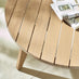 Iko Wood & Cream 4 Seat Garden Sofa & Chairs Set