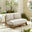 Iko Wood & Cream 4 Seat Garden Sofa & Chairs Set