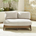 Iko Wood & Cream 4 Seat Garden Sofa & Chairs Set