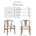 Leif Oak Veneer Wood Rectangular Extending Table & 6 Caia Wishbone Dining Chairs