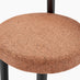 Palma Round Black Semi Gloss Dining Table 4 Terracotta Isola Chairs