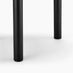 2x Isola Grey Fabric Dining Chairs Black Legs