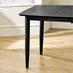 Leif Black Wood Rectangular Extending Table & 8 Caia Black Wishbone Dining Chairs