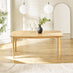 Leif Rectangular Oak Veneer Wood Large Extending 6-8 Seater Dining Table