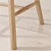 2x Lilibet Spindle Back Oak Effect Solid Wood Dining Chairs
