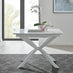 LIRA 100 Extending Dining Table and 4 Mustard Milan Chairs