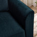 Logan Ocean Blue Fabric Armchair