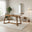 Lulworth Walnut Effect Wood Dining Table 6 Green Beaumont Chairs