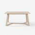 Lulworth Rectangular Whitewashed Wood 6 Seater Dining Table