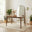 Lynton Rectangular Walnut Effect Wood 4 Seater Dining Table