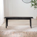 Lynton Black Solid Wood Large Dining Bench