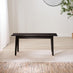 Lynton Black Solid Wood Small Dining Bench