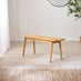 Lynton Oak Effect Solid Wood Small Dining Bench