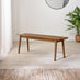 Lynton Walnut Effect Solid Wood Large Dining Bench