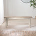 Lynton Large White & Light Grey Wooden Dining Table with 2 Benches & 2 Chairs