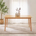 Lynton Rectangular Oak Effect Wood 6 Seater Dining Table