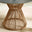 Lanai Beige Rattan & Black 4 Seat Round Garden Dining Table