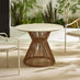 Lanai & Asa Beige Rattan & Cream 4 Seat Round Table Garden Dining Set