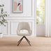 Layla Cream Fabric Swivel Office Chair