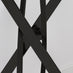 Leonardo Brown/Grey Marble Glass and Black Console Table