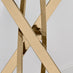 Leonardo Brown/Grey Marble Glass and Gold Console Table