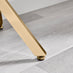 Leonardo Brown/Grey Marble Glass and Gold Console Table