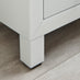 Lexi 3 Drawer White Mirrored Bedside Table