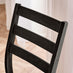 Lynton Large Black Wooden Dining Table & 6 Black Dining Chairs