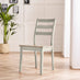 Lynton Large White & Light Grey Wooden Dining Table & 6 Grey Dining Chairs
