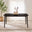 Lynton Rectangular Black Wood 6 Seater Dining Table